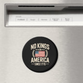 Aimant No Kings In America Since 1776 Casual Cool Design (In Situ (Lave-vaisselle))