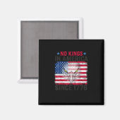 Aimant No Kings In America Since 1776 Freedom Creative De (Recto/Verso)