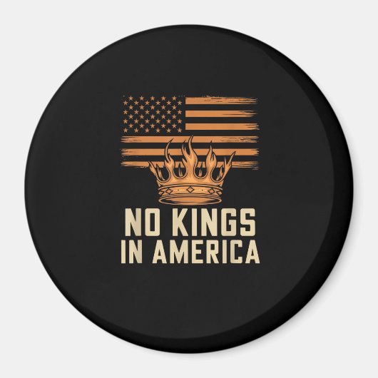 Aimant No Kings In America United States Independence Cre (Devant)