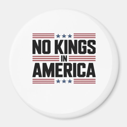 Aimant No Kings In America USA Creative Style (Devant)