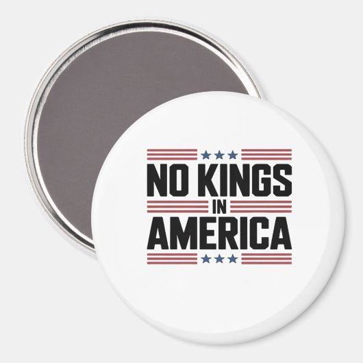 Aimant No Kings In America USA Creative Style (Recto/Verso)