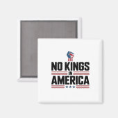 Aimant No Kings In America USA Retro Classic (Recto/Verso)