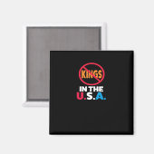 Aimant No Kings In The USA (Recto/Verso)