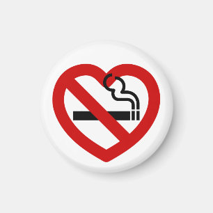 Aimant No Love For Smoking Sign