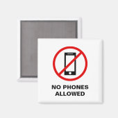 Aimant No mobile cell phone allowed forbidden sign symbol (Recto/Verso)