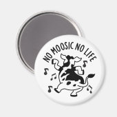 Aimant No Moosic No Life Funny Cow Pun (Recto/Verso)