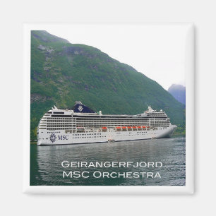 Aimant NO # Norvège - Geirangerfjord - MSC Orchestra