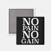 Aimant No Pain No Gain Motivation (Recto/Verso)