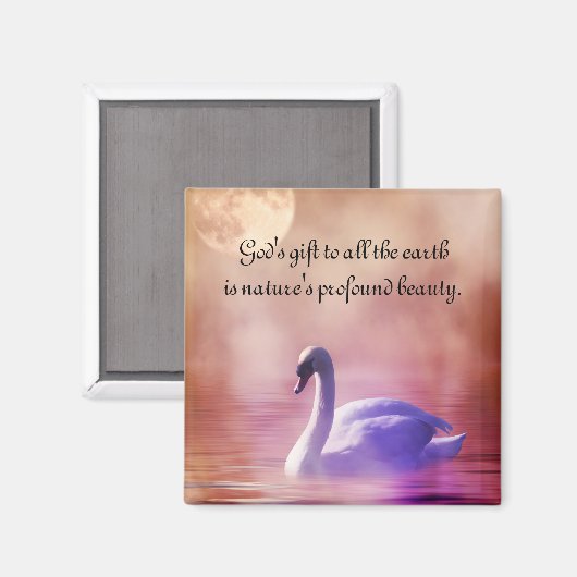 Aimant Noble cygne (Recto/Verso)