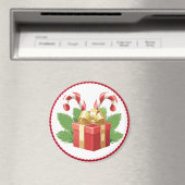 Aimant Noël 2024 Sucres de canne et un présent II (In Situ (Lave-vaisselle))