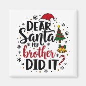 Aimant noël 2025, (Devant)