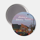 Aimant Noël à Gatlinburg, Tennessee (Recto/Verso)