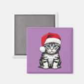 Aimant Noël à Kitten (Recto/Verso)