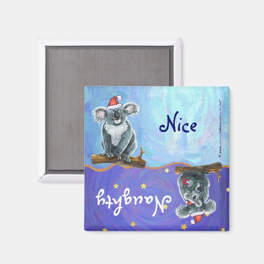 Aimant Noël à Koala Bear (Recto/Verso)