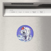 Aimant Noël à l'ours polaire (In Situ (Lave-vaisselle))