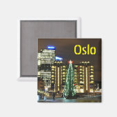 Aimant Noël à Oslo, Norvège (Recto/Verso)