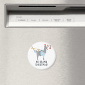 Aimant Noël à thème Llama (In Situ (Lave-vaisselle))