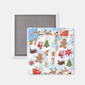 Aimant Noël amusant Père Noël (Recto/Verso)