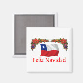 Aimant Noël au Chili (Recto/Verso)