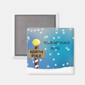 Aimant Noël au pôle Nord (Recto/Verso)