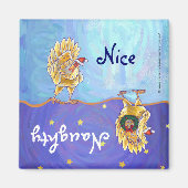 Aimant Noël au poulet (Devant)