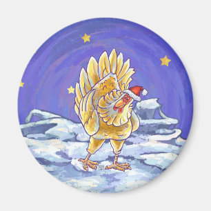 Aimant Noël au poulet