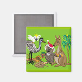 Aimant Noël australien (Recto/Verso)