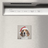 Aimant Noël beagle (In Situ (Lave-vaisselle))