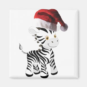 Aimant noël bébé zèbre