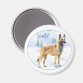 Aimant Noel Belge Malinois (Recto/Verso)