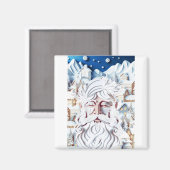 AIMANT NOËL BLANC (Recto/Verso)