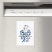 Aimant Noël blanc chic Père Noël (In Situ (Lave-vaisselle))