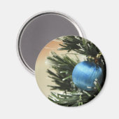 Aimant Noël bleu (Recto/Verso)