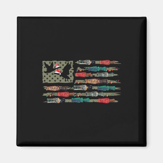 Aimant Noël Canard d'appel Drapeau Noël Mallard Canard de (Devant)