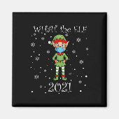 Aimant Noël Ce que l'Elf 2021 amusent Noël (Devant)