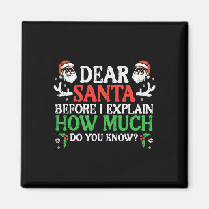 Aimant Noël Cher Père Noël Combien Connaissez-Vous Les Fê