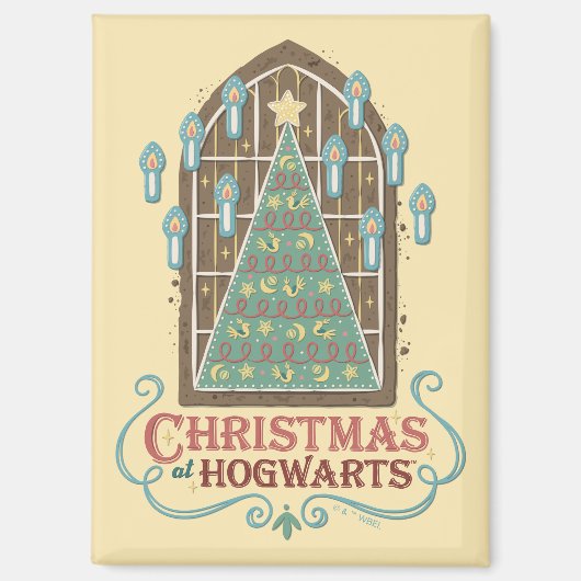 Aimant Noël chez HOGWARTS™ - Graphique de cookies (Recto)