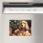 Aimant Noël Cocker Spaniel (In Situ (Lave-vaisselle))