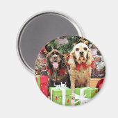 Aimant Noël - Cocker Spaniel - Murphy - Calvin (Recto/Verso)