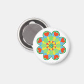 Aimant Noël Coeur Mandala (Recto/Verso)