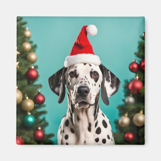 Aimant Noël dalmate (Devant)