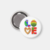 Aimant Noël d'amour, cookies d'amour et Noël (Recto/Verso)