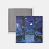 Aimant Noël dans l'aimant de verre (Recto/Verso)