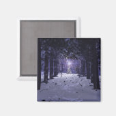 Aimant Noël dans l'aimant des pins (Recto/Verso)