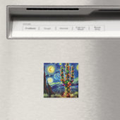 Aimant Noël dans le désert Sud-Ouest Saguaro Cactus (In Situ (Lave-vaisselle))