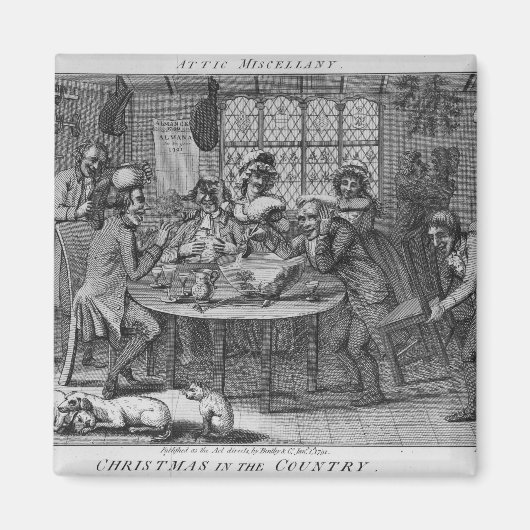 Aimant Noël dans le pays (Devant)