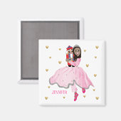 Aimant Noël Dark Haired Ballerina Clara (Recto/Verso)