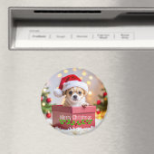 Aimant Noël de chiot Chihuahua (In Situ (Lave-vaisselle))