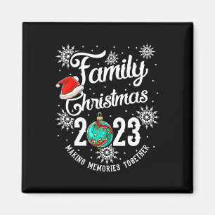 Aimant Noël de famille 2023 Rassembler les souvenirs