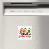 Aimant Noël de famille 2024 (In Situ (Lave-vaisselle))